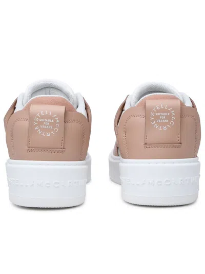 Shop Stella Mccartney Blush Faux Leather S-wave 1 Sneakers In New Blush