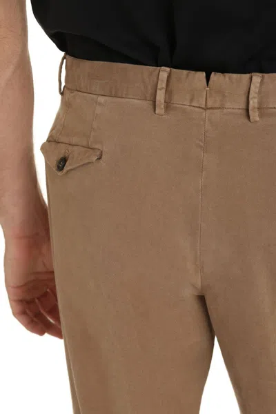 Shop The (alphabet) The (pants) - Stretch Cotton Chino Trousers In Camel