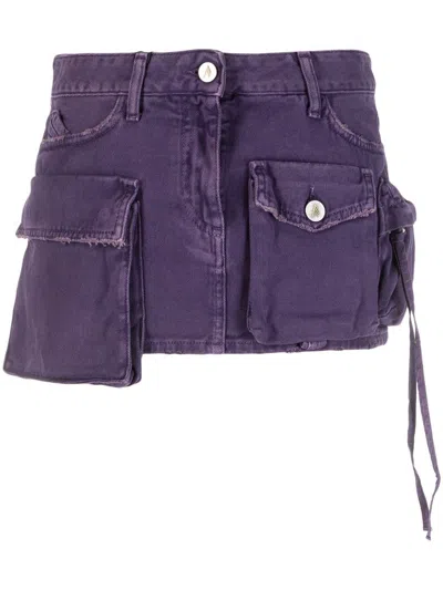 Shop Attico The  Skirts In Purple