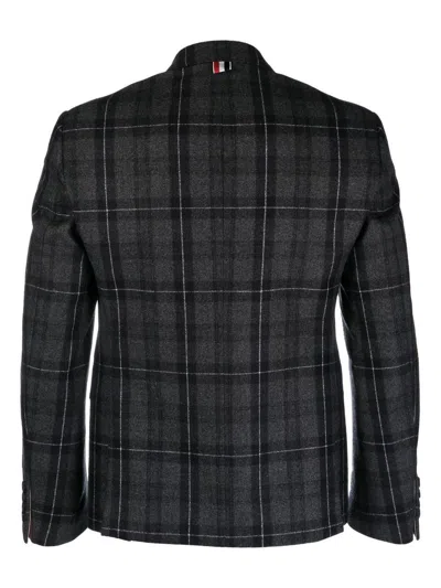 Shop Thom Browne Jackets In Charcoal
