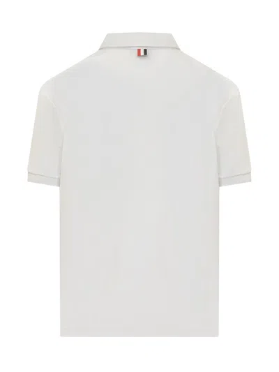 Shop Thom Browne 'rwb' Polo Shirt In White