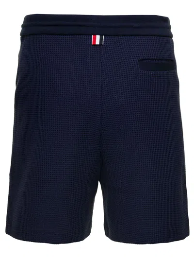Shop Thom Browne Cotton Bermuda Shorts In Blue
