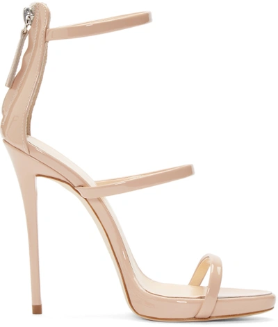 Giuseppe Zanotti Harmony Patent-leather Sandals In Cipria | ModeSens