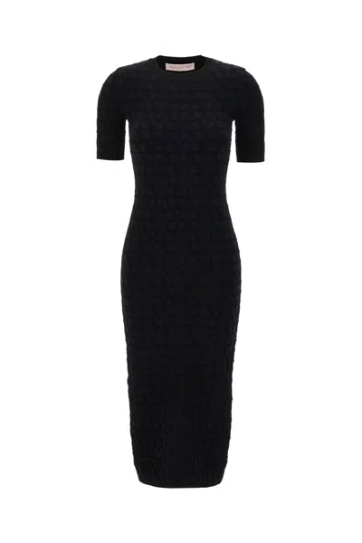 Shop Valentino Toile Iconographe Midi Dress In Black
