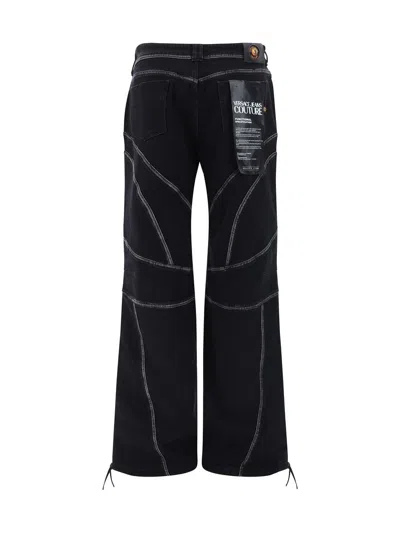 Shop Versace Jeans Couture Pants In Black Black