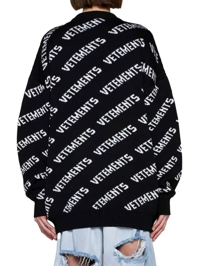 Shop Vetements Sweaters In Black
