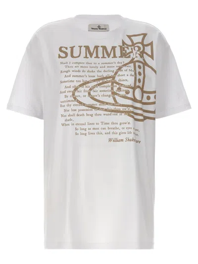 Shop Vivienne Westwood 'summer' T-shirt In White