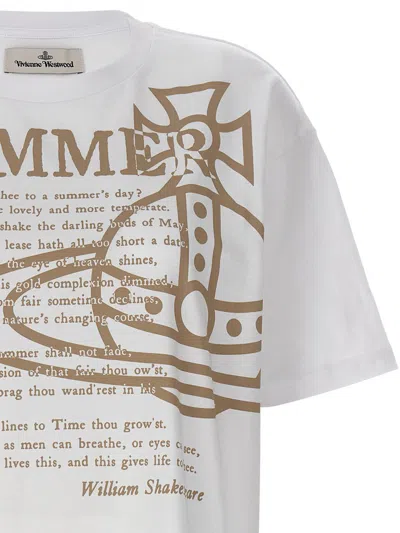 Shop Vivienne Westwood 'summer' T-shirt In White