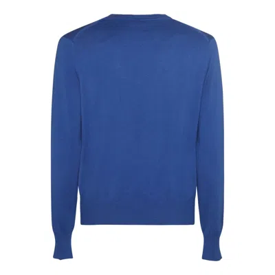 Shop Vivienne Westwood Blue Cotton-wool Blend Orb Jumper In Ocean