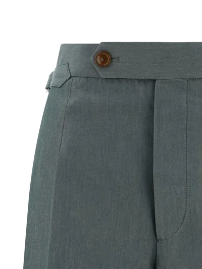 Shop Vivienne Westwood Trousers In Green Melange