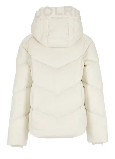 Shop Woolrich Alsea White Nylon Puffer Jacket