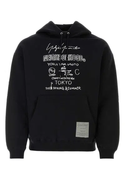 Shop Yohji Yamamoto Sweatshirts In Black