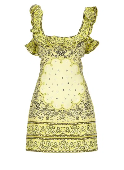 Shop Zimmermann Dresses In Yellow/black