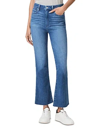 Shop Paige Claudine Raw Hem Jeans In Stardom