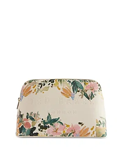 Shop Ted Baker Alisini Painted Meadow Large Washbag In Cream