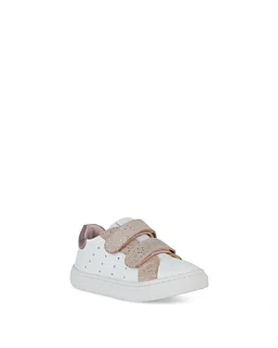 Shop Geox Girls' Nashik Sneakers - Toddler In White Pink