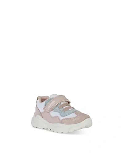 Shop Geox Girls' Ciufciuf Low Top Sneakers - Toddler In White Pink
