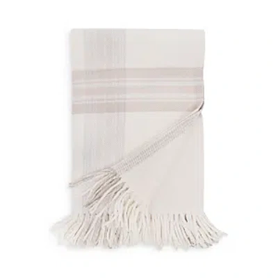 Pom Pom At Home Geneva Throw Blanket In Ivory/taupe