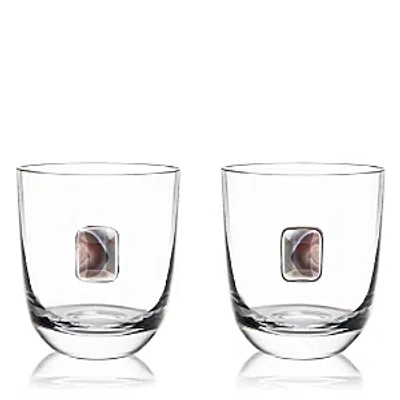Shop Anna New York Elevo Double Old-fashioned Glasses, Set Of 2 In Clear