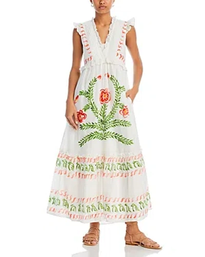 Shop Banjanan Constance Ruffled Printed Maxi Dress - 100% Exclusive In Watermelon