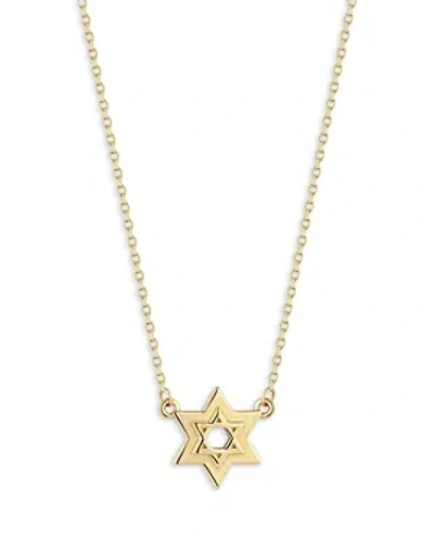 Shop Bloomingdale's Star Of David Pendant Necklace In 14k Yellow Gold, 16