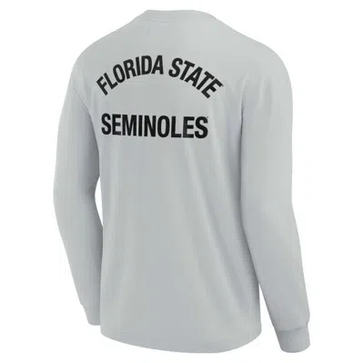 Shop Fanatics Signature Unisex  Gray Florida State Seminoles Elements Super Soft Long Sleeve T-shirt