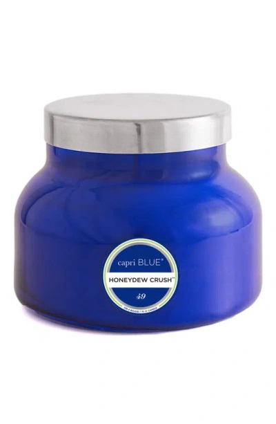 Shop Capri Blue Honeydew Crush Signature Jar Candle, One Size oz In Blue