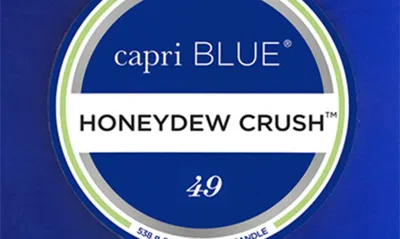 Shop Capri Blue Honeydew Crush Signature Jar Candle, One Size oz In Blue