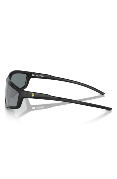Shop Scuderia Ferrari 64mm Oversize Irregular Sunglasses In Matte Black