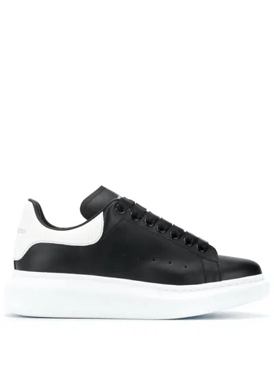 Shop Alexander Mcqueen 'oversize' Sneakers In Nero E Bianco