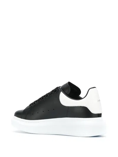 Shop Alexander Mcqueen 'oversize' Sneakers In Nero E Bianco