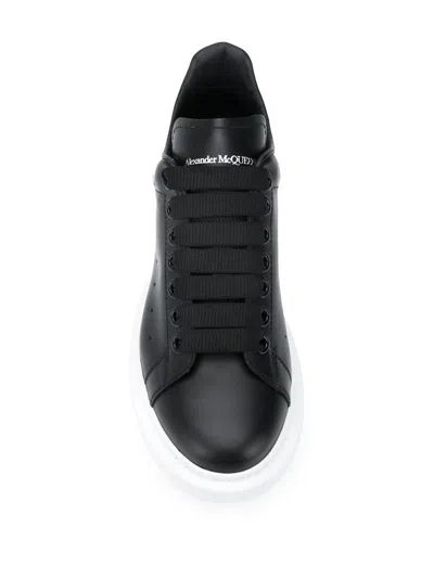 Shop Alexander Mcqueen 'oversize' Sneakers In Nero E Bianco