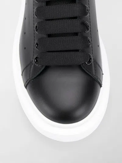 Shop Alexander Mcqueen 'oversize' Sneakers In Nero E Bianco