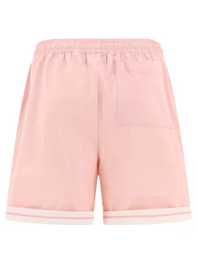 Shop Burberry Cotton Shorts In Pink