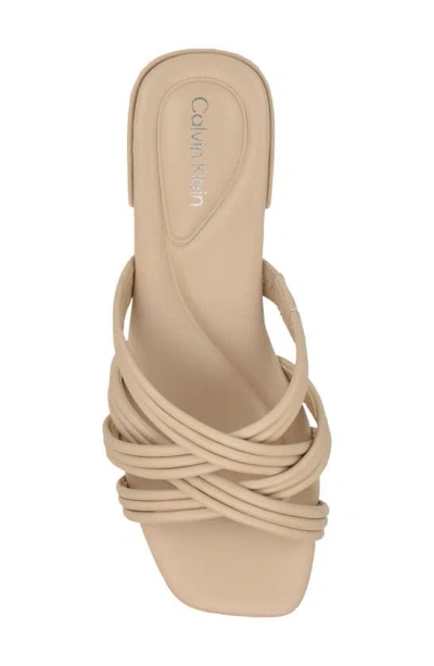 Shop Calvin Klein Trivy Slide Sandal In Ivory