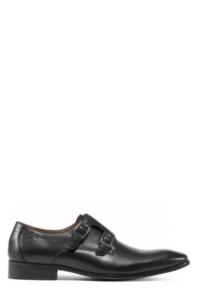 Shop Tommy Hilfiger Summy Double Monk Strap Shoe In Black