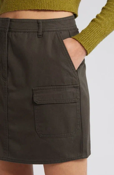 Shop Vero Moda High Waist Cargo Miniskirt In Peat