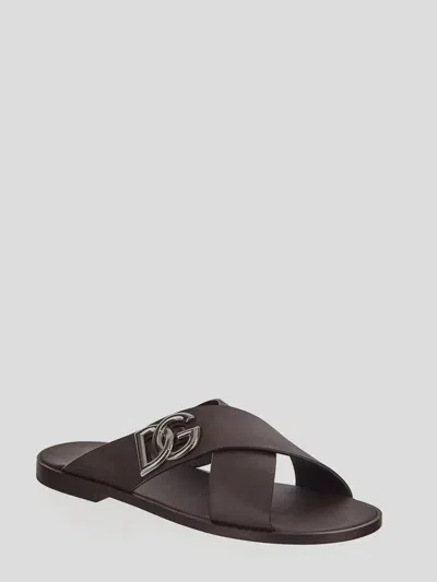 Shop Dolce & Gabbana Flat Shoes In Cioccolatofondente