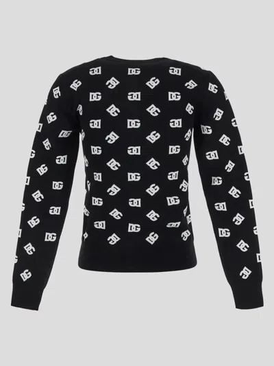 Shop Dolce & Gabbana Sweaters In Nerobianco