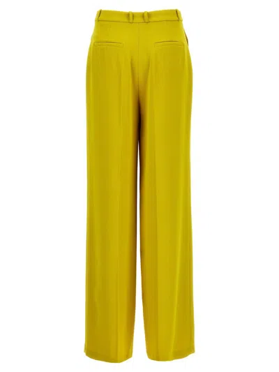 Shop Elisabetta Franchi Crêpe Pants In Yellow