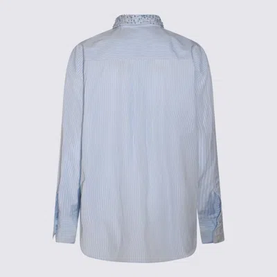 Shop Fabiana Filippi Light Blue Cotton Shirt In Clear Blue