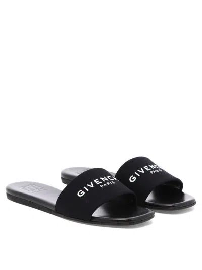 Shop Givenchy "4g" Canvas Mules In Black