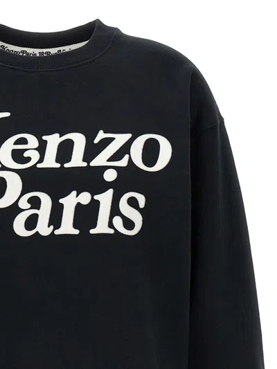 Shop Kenzo Logo Sweatshirt In White/black