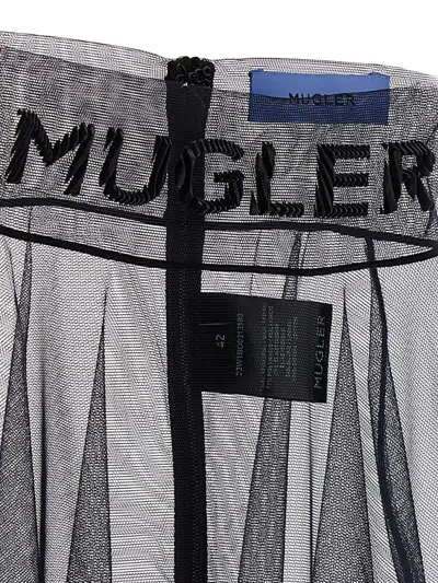 Shop Mugler Body Mesh In Black