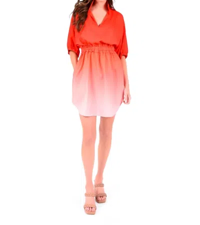 Shop Emily Mccarthy Palmer Dress In Cherry Juice In Pink