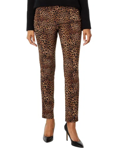 Shop Elliott Lauren Leopard Control Stretch Pants In Brown