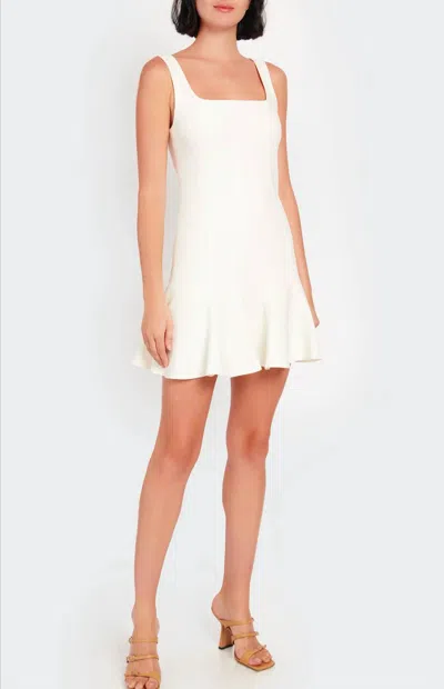 Shop Cinq À Sept Reeve Mini Dress In Ivory In White