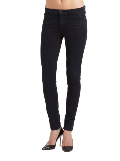 Shop J Brand Classic Fit Mid Rise Skinny Jeans In Black In Blue