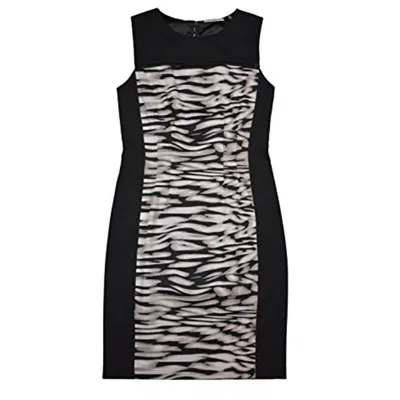 T Tahari Dakota Women Dress In Black/white In White