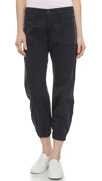 Shop J Brand Women's Tavi Utility 4 Pocket Jogger Pants In Chrome In Blue